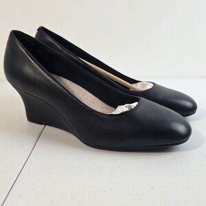 Clarks Originals Womens Olivette Pearl Black Leather 26180043 Size 11M New $100